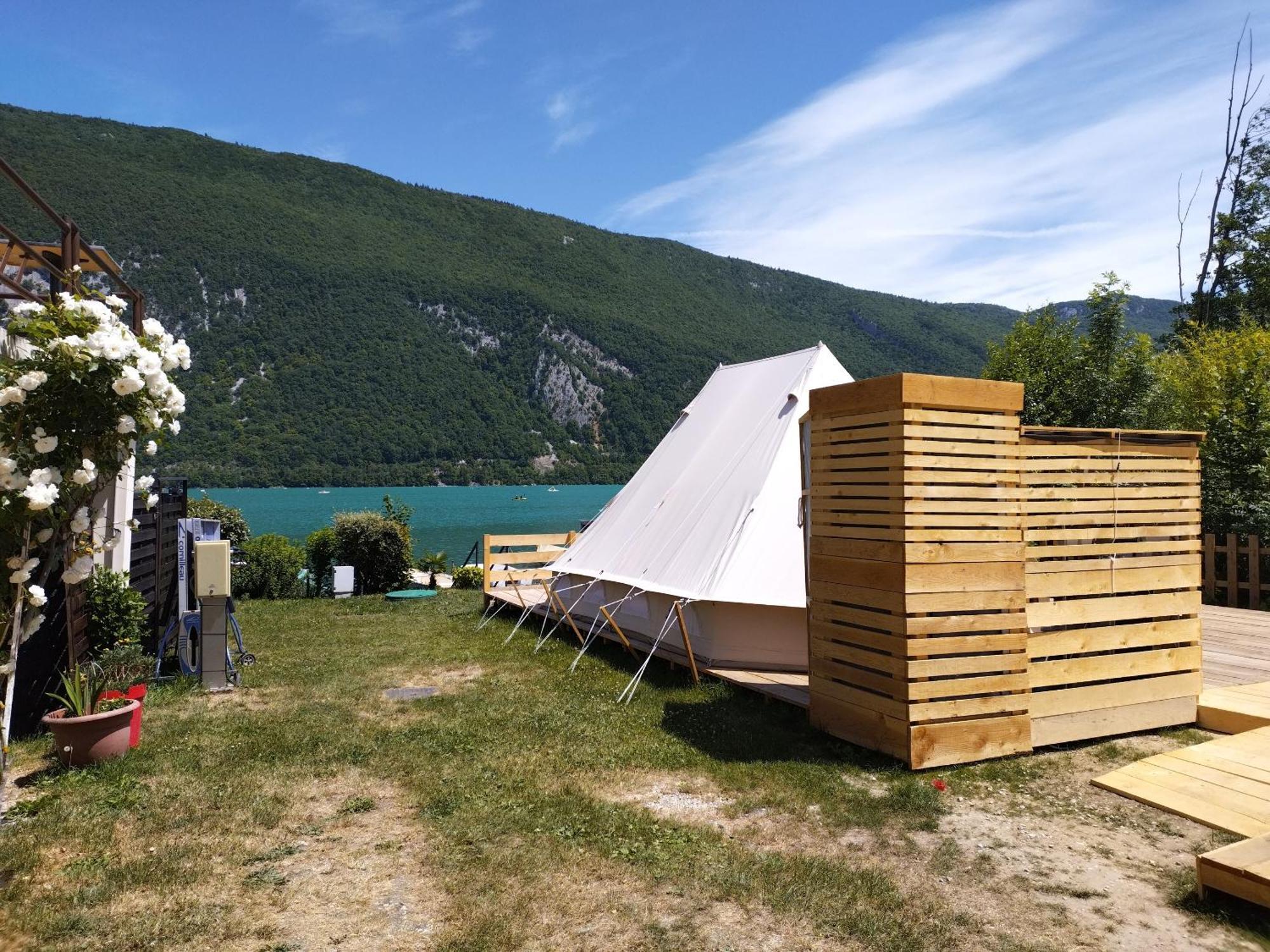 Camping Le Hameau Des Pecheurs Novalaise Exterior foto